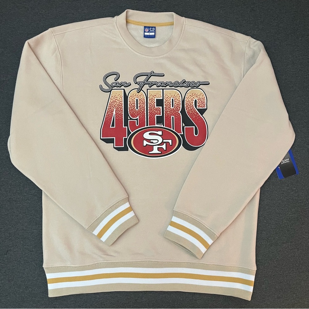 San Francisco 49ers (Men’s size Large) Crew Neck Fleeced Lined NFL Sweatshirt